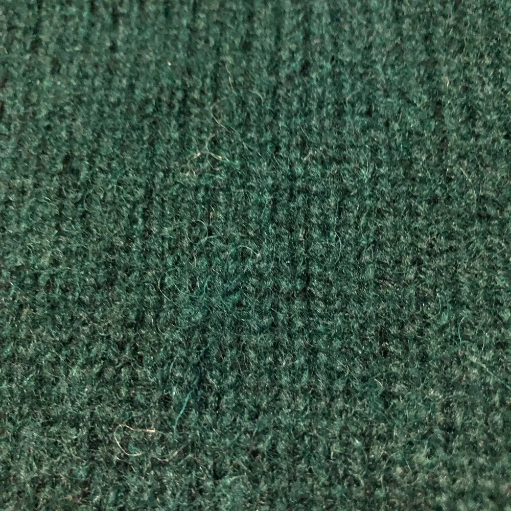 J crew mens green wool crewneck pullover sweater L preppy classic minimalist